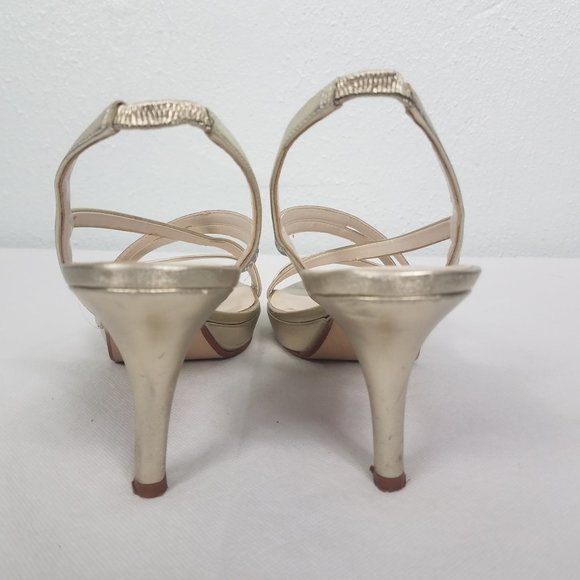 Caparros Women's Open Toe Sling Back Heels Pumps Shoes - Picture 5 of 8